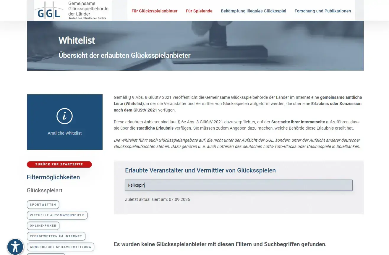 Deutschsprachige Felixspin-Startseite