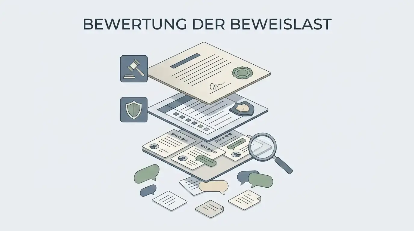 Neutrale Illustration zur Einordnung von offiziellen Regeln, Registern, Bewertungsplattformen und Nutzerberichten